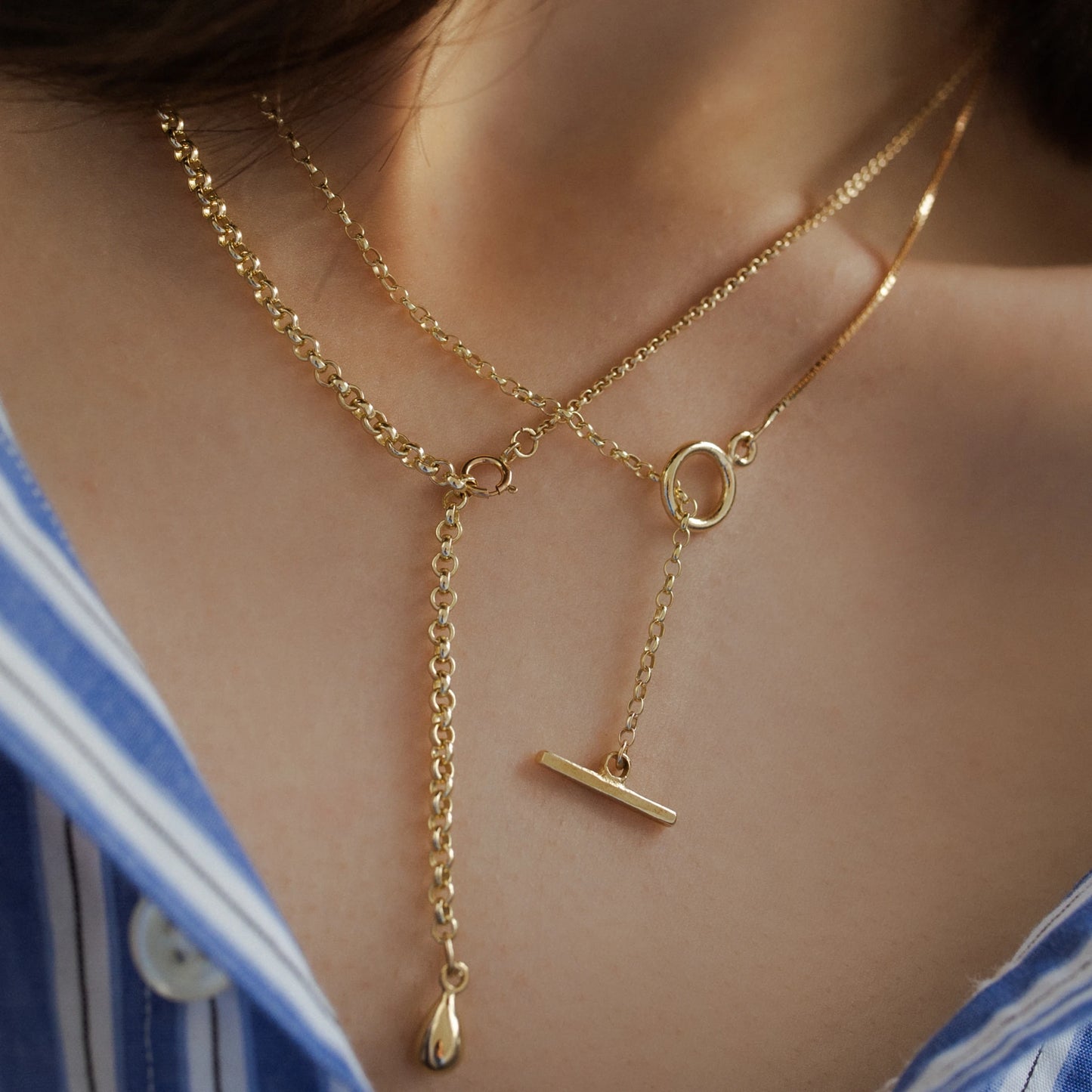 Duo Venetian Necklace - 9kt Gold
