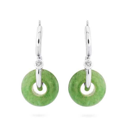 Signature Poise Aventurine Sterling Silver Earrings