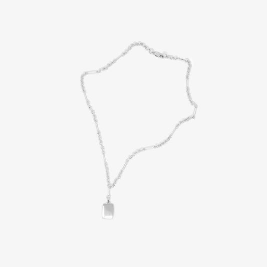 Figaro Pendant Necklace in sterling silver by jewellery brand Skomer Studio - figaro chain necklace