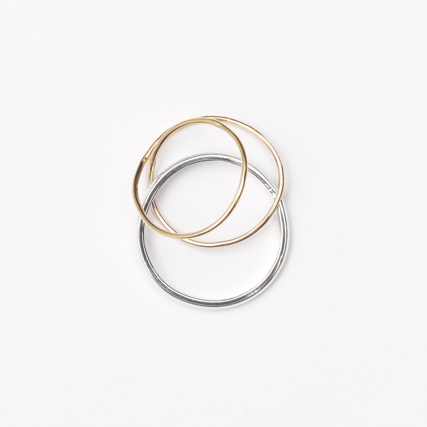 Orbit Ring - sterling silver - 9ct gold - skomer studio jewellery collection