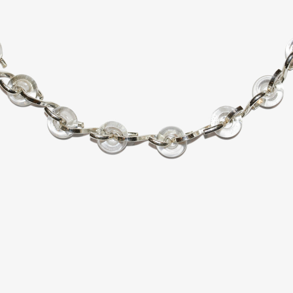 Detail image of the Quartz Poise Collar Necklace by jewellery brand Skomer Studio