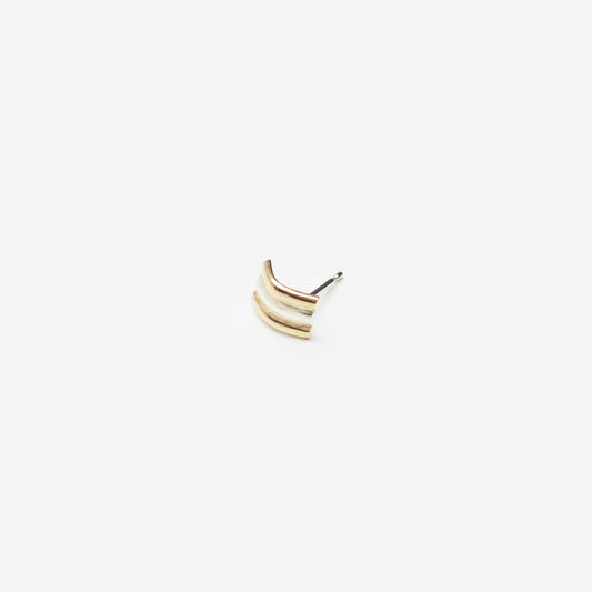 Trio Cuff Earring - 9kt Gold & Sterling Silver