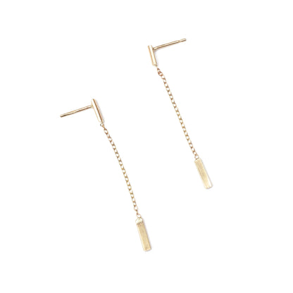 Barre Drop Earrings - 9kt gold