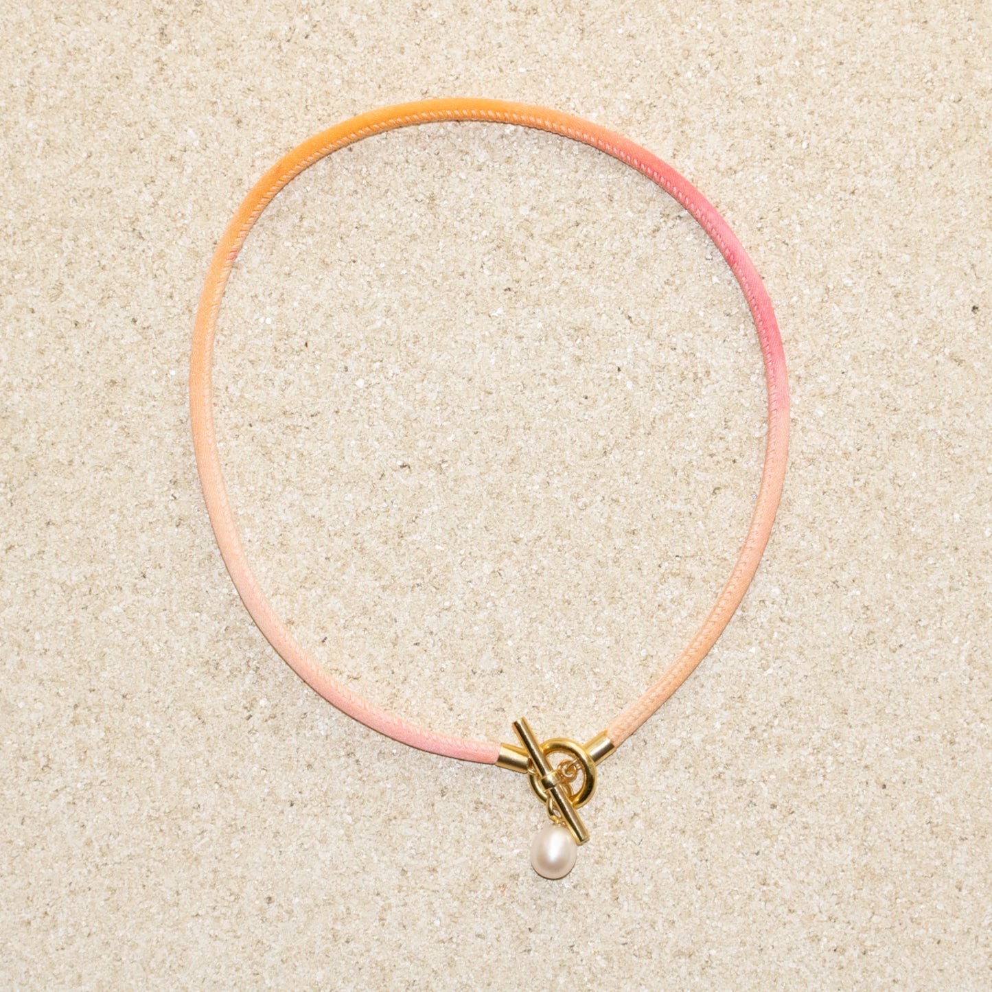 Daydream Pearl Collar Necklace - Pink & 18kt Gold Vermeil