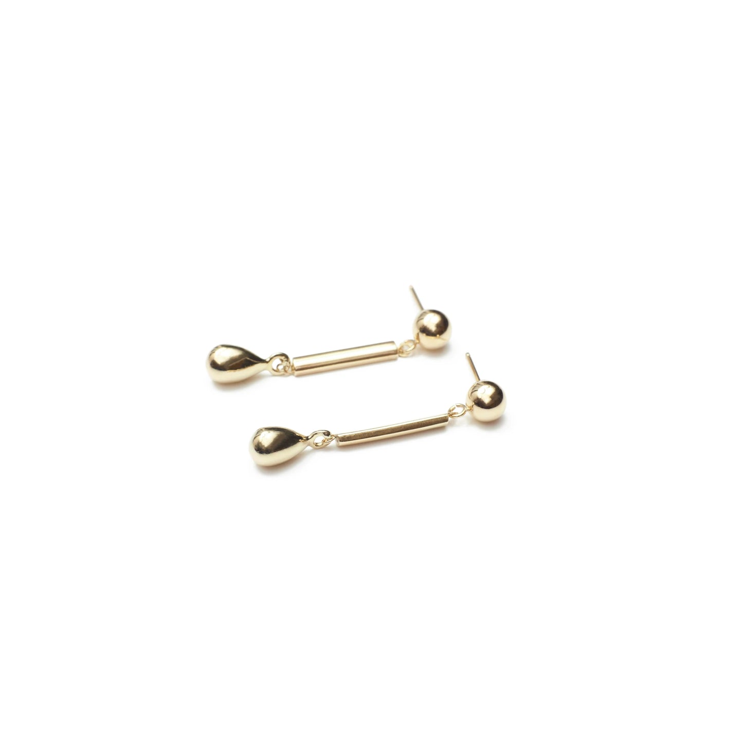 Drop Pendant Earrings - 9kt Gold
