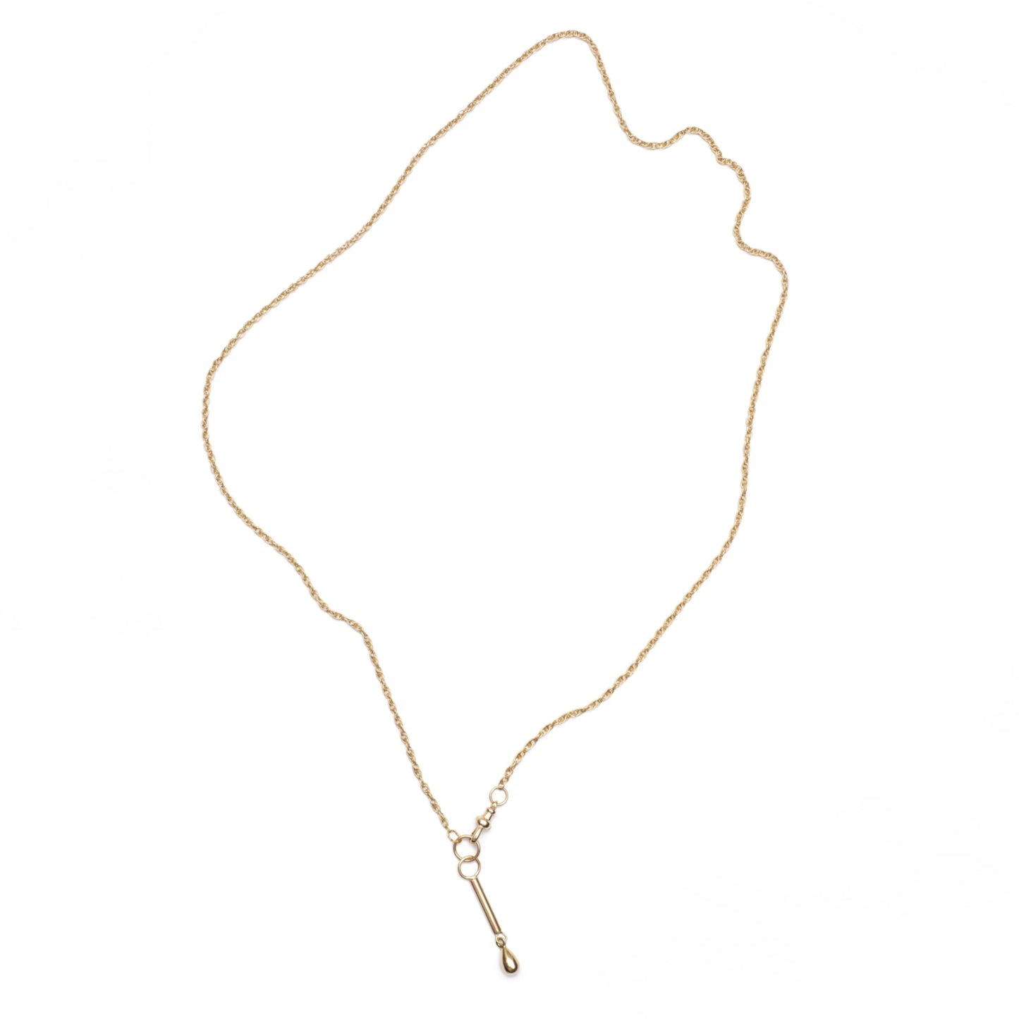 Drop Pendant Necklace - 9kt Gold