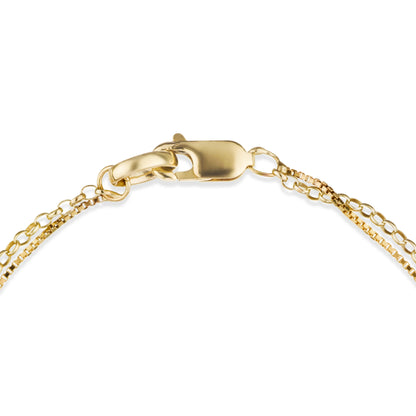 Duo Venetian Bracelet - 9kt Gold