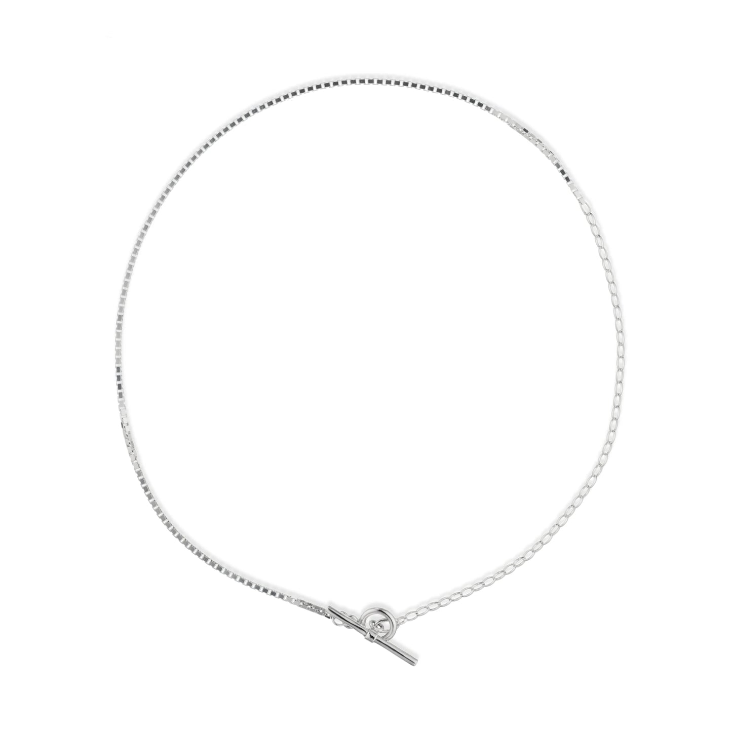 Duo Venetian Necklace - Sterling Silver