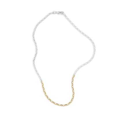 Form Chain Necklace - 9kt Gold & Sterling Silver