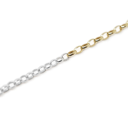 Form Chain Necklace - 9kt Gold & Sterling Silver