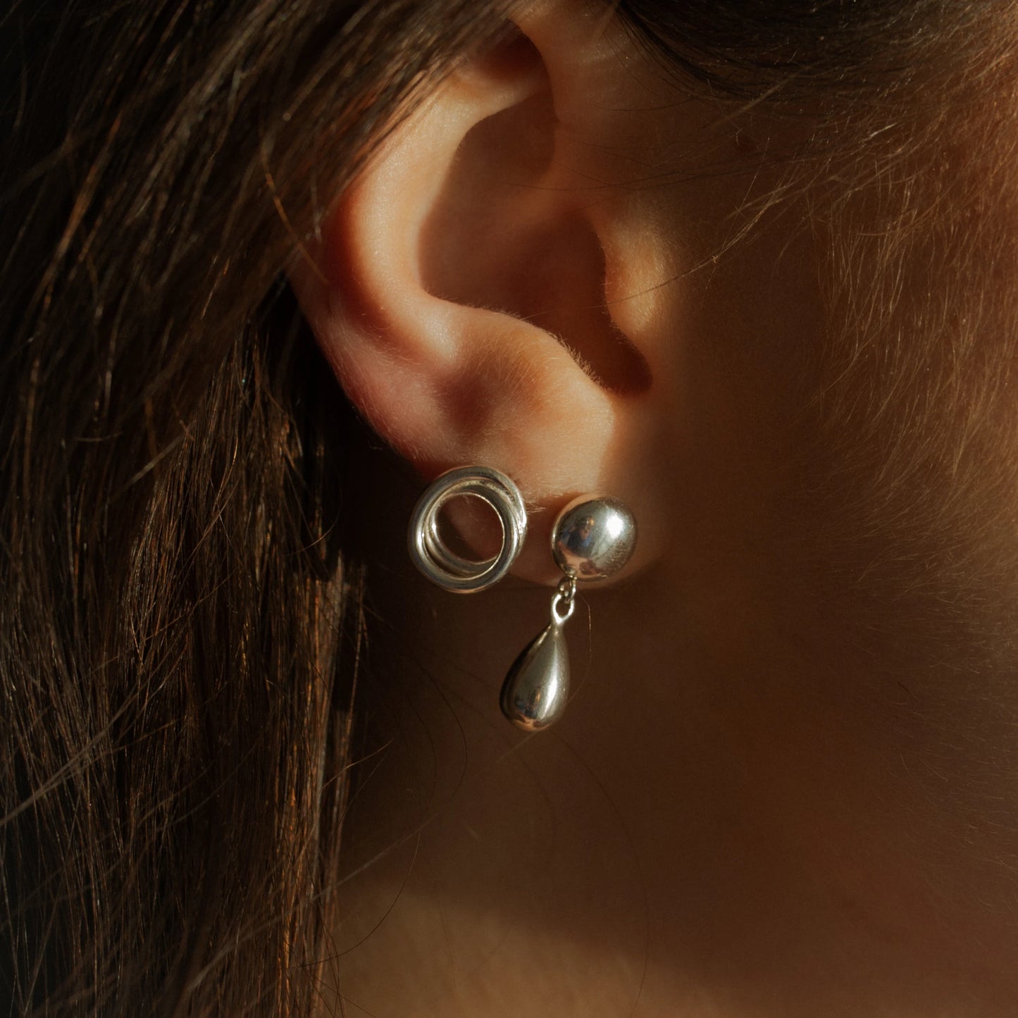 Mini Everlasting Stud Earrings - Sterling Silver