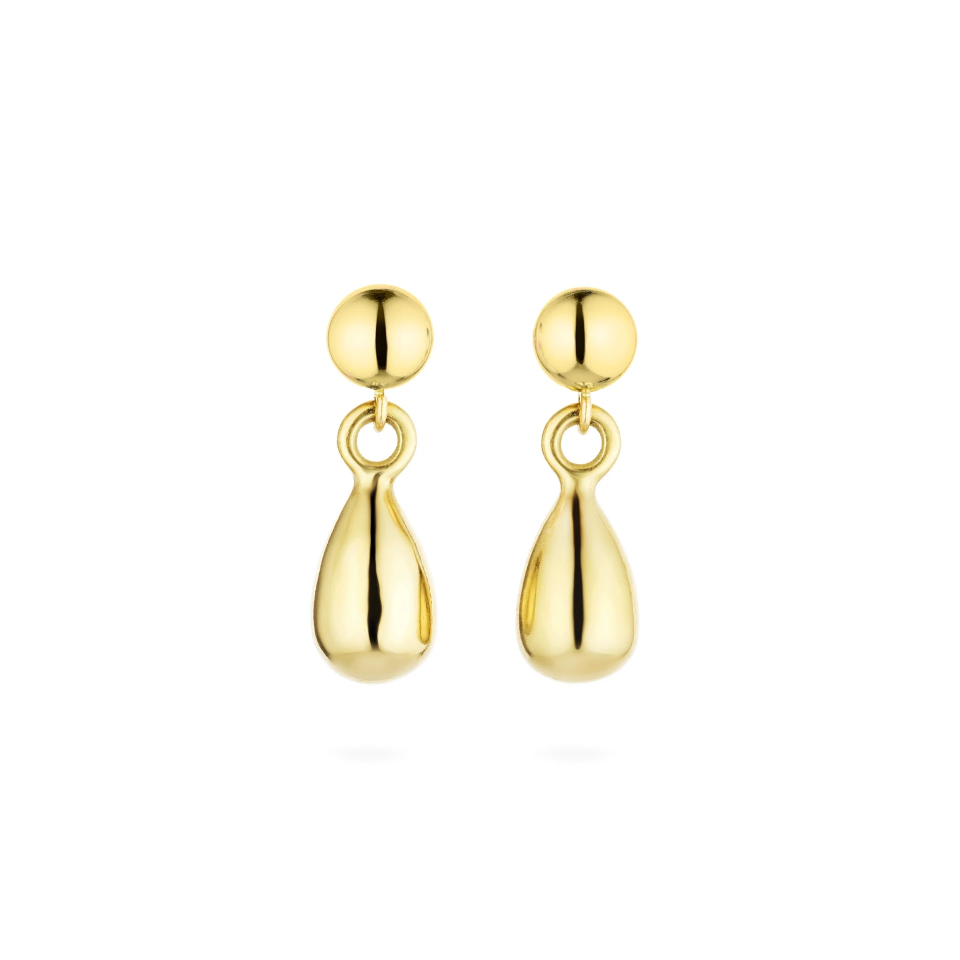 アクセサリー Me&Ro 10K Gold Teardrop Om Stud Earrings 9kt Gold Mini Teardrop Stud Earrings by Skomer Studio