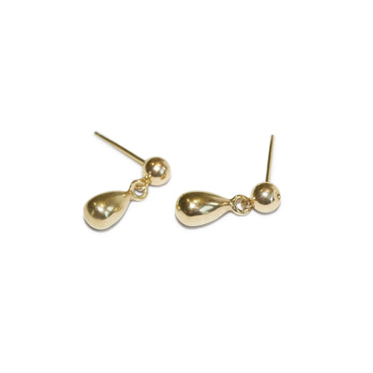 Mini Teardrop Stud Earrings - 9kt Gold