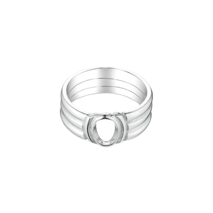 Outline Signet Ring - Sterling Silver