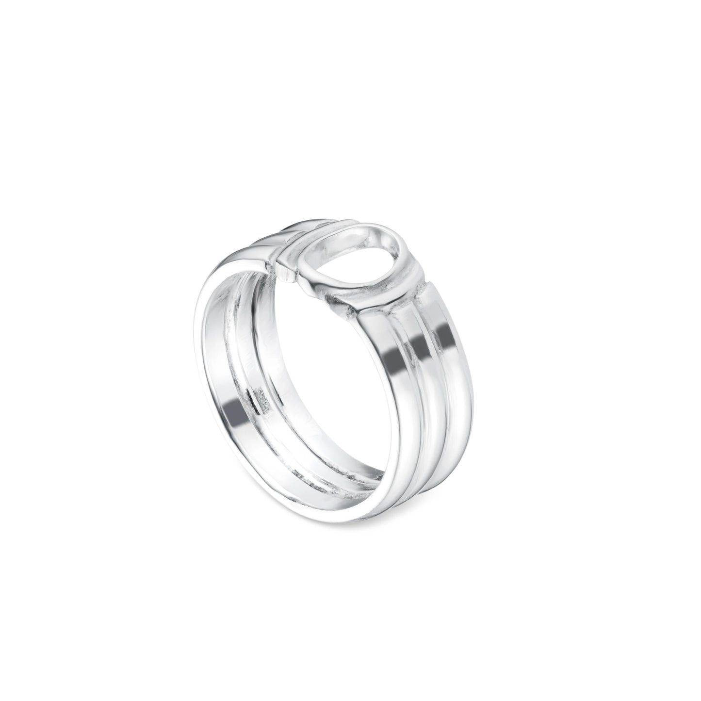 Outline Signet Ring - Sterling Silver