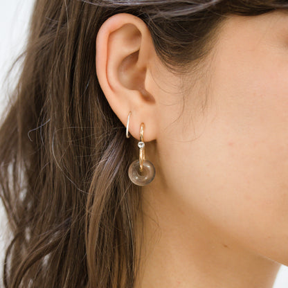 Signature Poise Quartz 9kt Gold Earrings