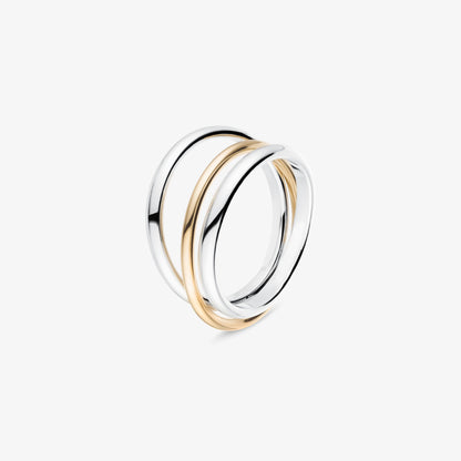 Swivel Ring - 9kt Gold & Sterling Silver