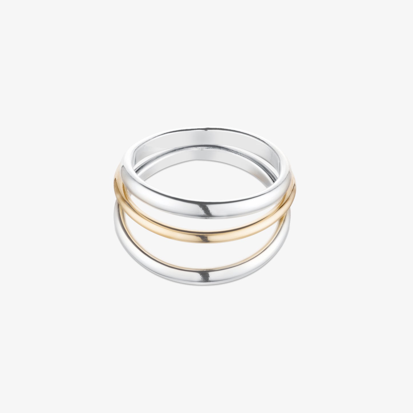 Swivel Ring - 9kt Gold & Sterling Silver