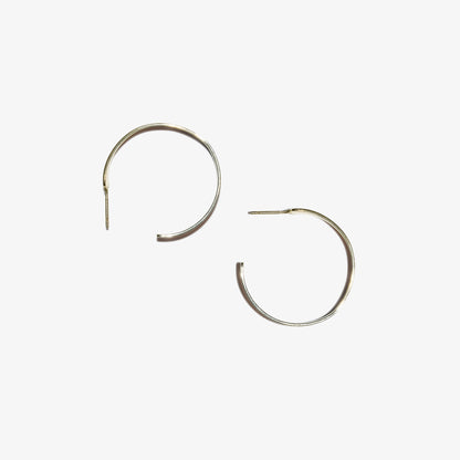 XL Cuff Hoops - 9kt Gold & Sterling Silver