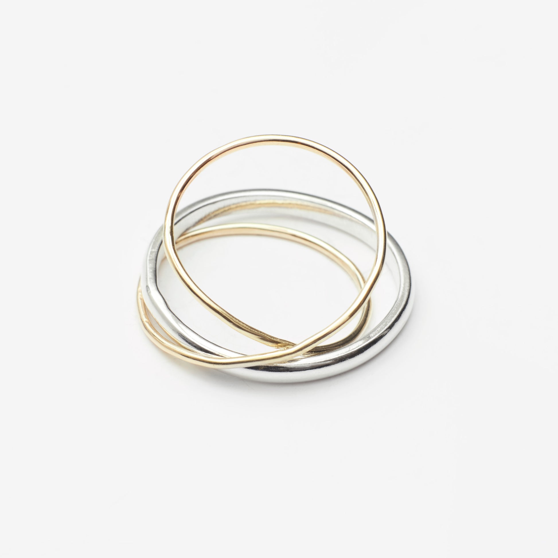 Orbit Ring - Statement Ring - 9ct gold - Sterling Silver - Skomer Studio jewellery collections